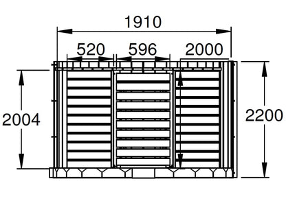 FinnTherm Fass-Sauna Mini S – Gartensauna 220cm, 4 Personen