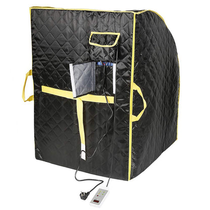 Kedia Tragbare Infrarotsauna Zuhause – 4 Heizplatten, Schwarz