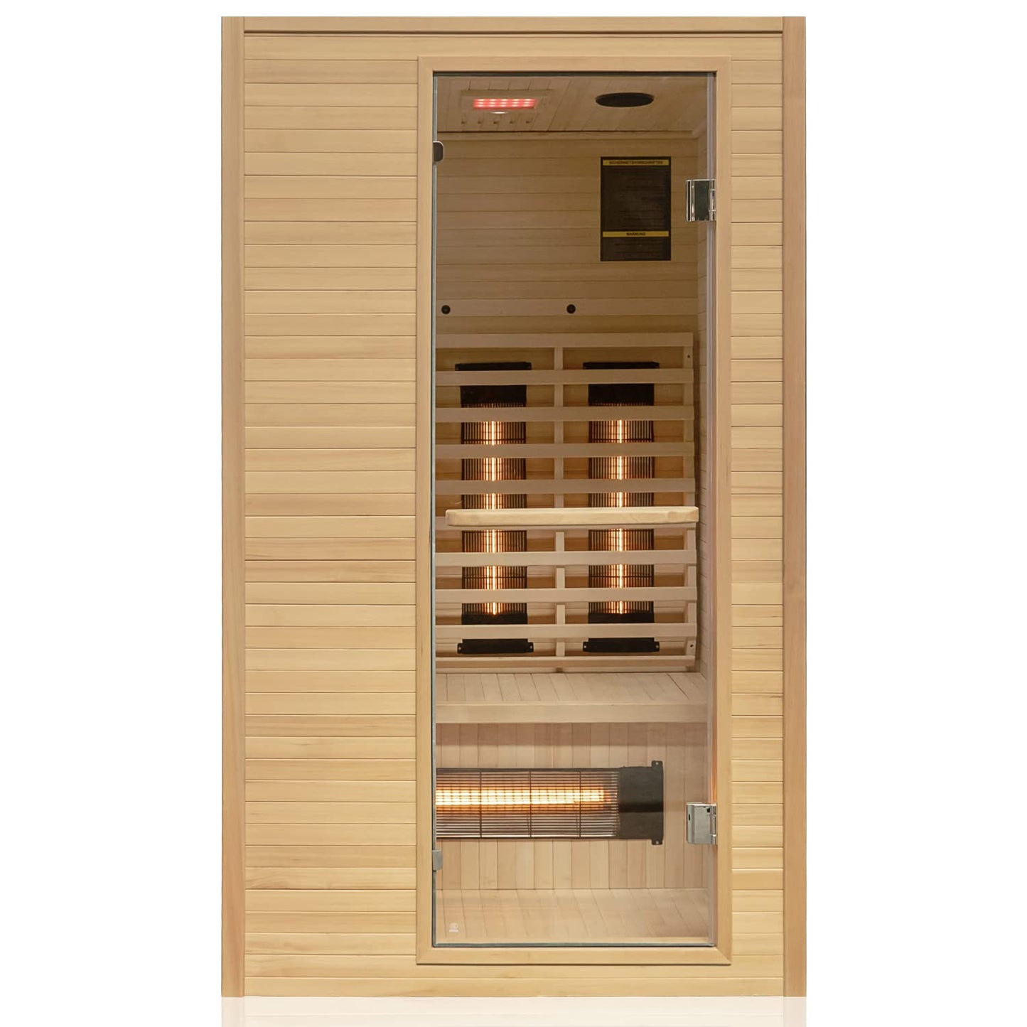 Dewello® Infrarotkabine Calgary – 1–2 Personen, Vollspektrum & Aroma