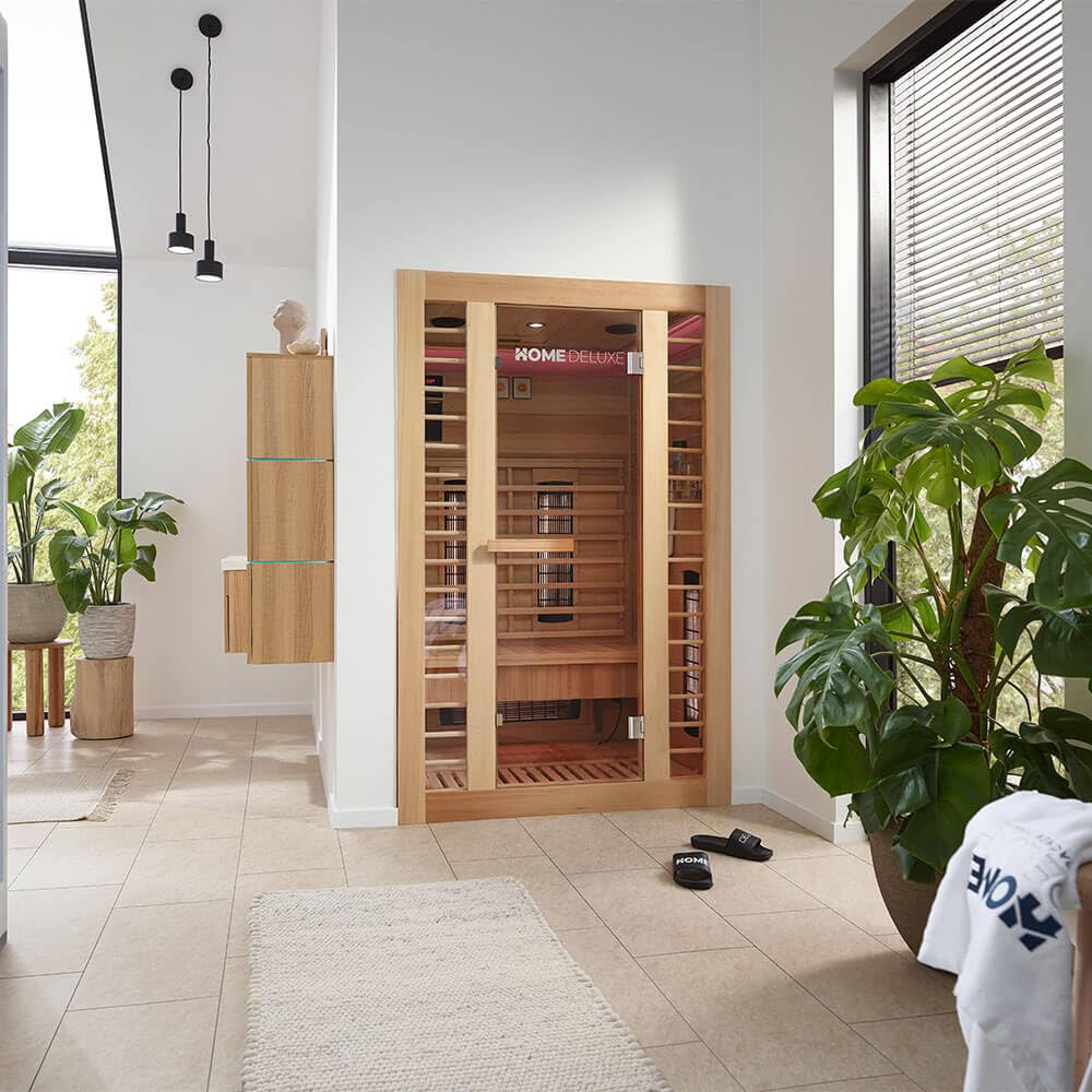 Home Deluxe Infrarotkabine REDSUN M DELUXE – 120x105cm, 2 Pers.