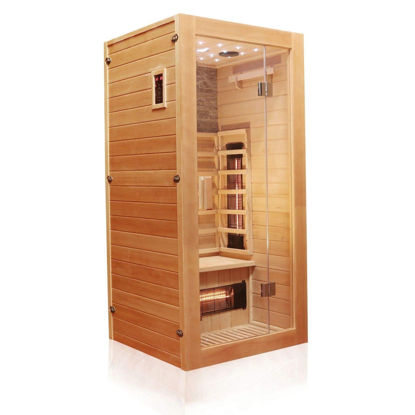 Dewello® Infrarotkabine Milton 90x90 – Sternenhimmel, 1 Person