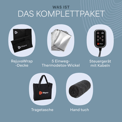 LifePro RejuvaWrap Infrarot-Saunadecke – Einstellbare Heizstufen