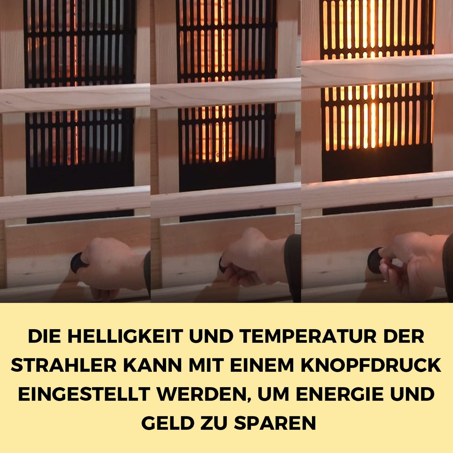 Elbe Infrarotkabine HYGGE 150x150x200cm – 3-5 Pers. Hemlock