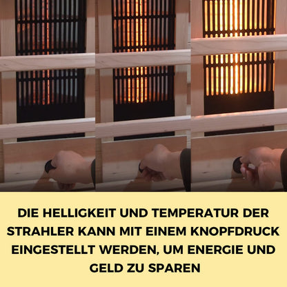 Elbe Infrarotkabine HYGGE 150x150x200cm – 3-5 Pers. Hemlock