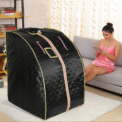Kedia Tragbare Infrarotsauna Zuhause – 4 Heizplatten, Schwarz