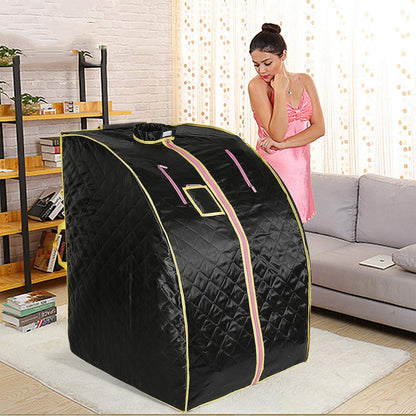Kedia Tragbare Infrarotsauna Zuhause – 4 Heizplatten, Schwarz