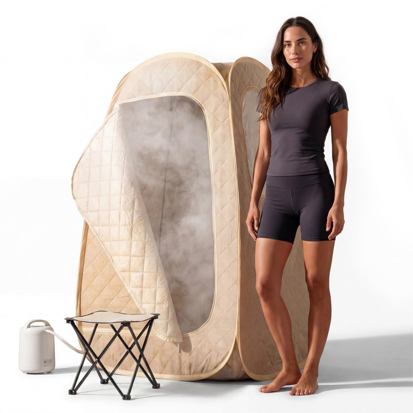 Homedics Tragbare Dampfsauna – Klappbar, bis 46°C, 60 Min.