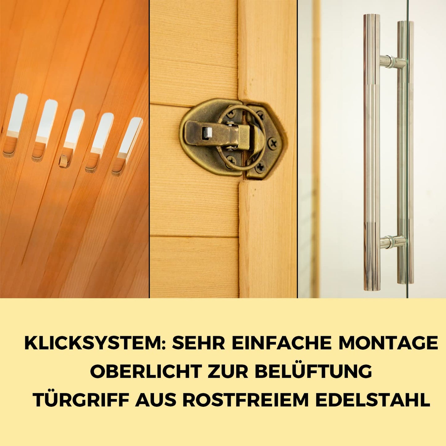 Elbe Infrarotkabine HYGGE 150x150x200cm – 3-5 Pers. Hemlock