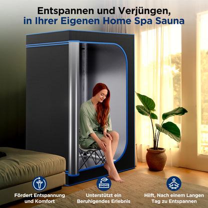 SereneLife Infrarotsauna Zelt, faltbar, 1–2 Personen, bis 60 °C