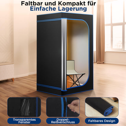 SereneLife Infrarotsauna Zelt, faltbar, 1–2 Personen, bis 60 °C