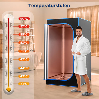 SereneLife Infrarotsauna Zelt, faltbar, 1–2 Personen, bis 60 °C